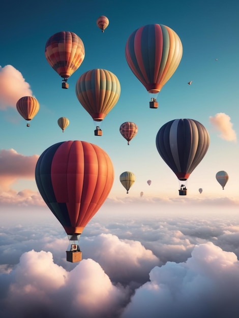 colorful gas balloon background