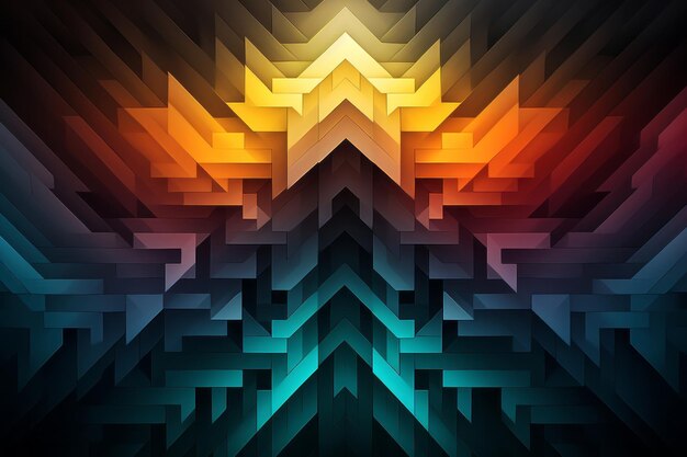 Colorful Geometric Abstraction Mastering Light and Shadow 19