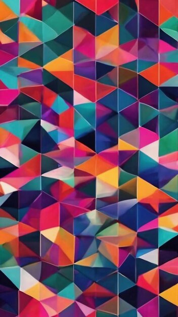 Colorful geometric background generative ai illustration