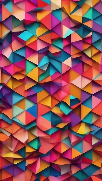 Colorful geometric background generative ai illustration