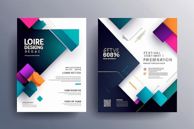 Colorful geometric background New Trend Modern Abstract Template Design Corporate Business Presentation Marketing Promotional Poster Modern Elegant Looking Certificate Design Festival Poster