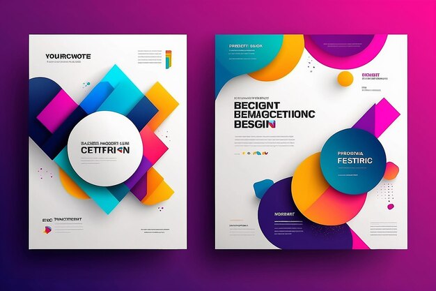 Colorful geometric background New Trend Modern Abstract Template Design Corporate Business Presentation