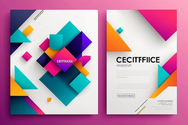 Colorful geometric background New Trend Modern Abstract Template Design Corporate Business Presentation