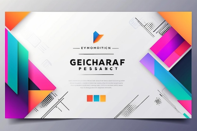 Colorful geometric background New Trend Modern Abstract Template Design