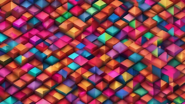 Colorful geometric composition with repetition and contrast