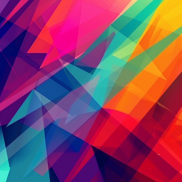 Photo colorful geometric harmony abstract background