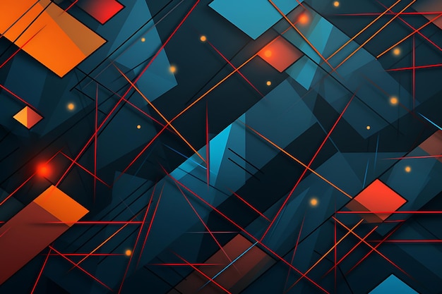 Colorful geometric line background