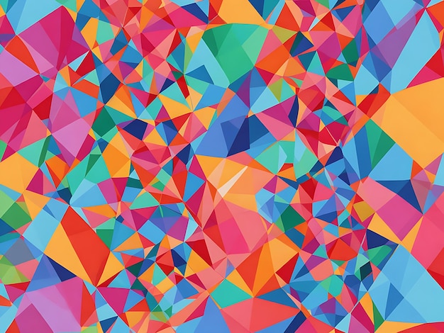 colorful geometric pattern abstract art clean