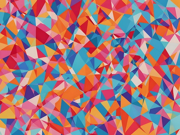 colorful geometric pattern abstract art clean