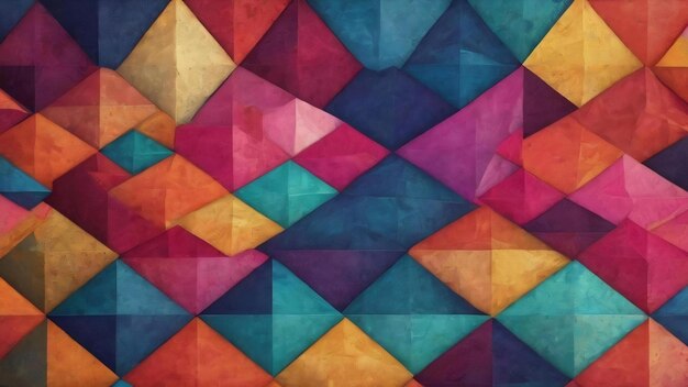 Colorful geometric pattern background handmade prints