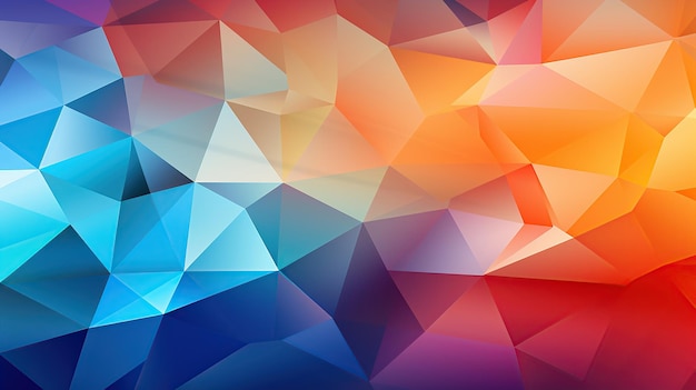 Colorful geometric pattern of triangles