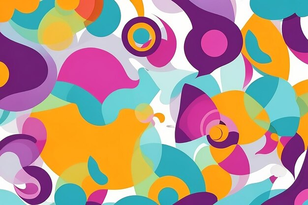 Colorful and geometric pattern in vibrant colors