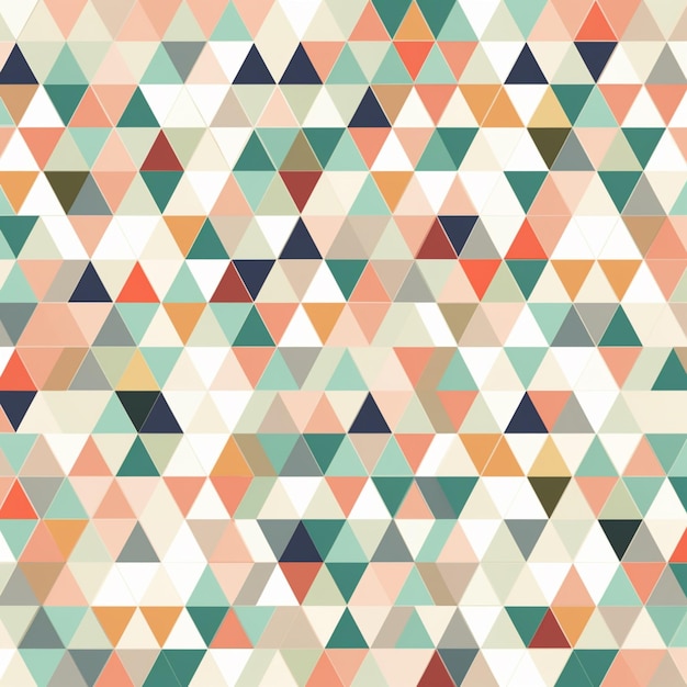 A colorful geometric pattern with a triangle pattern.