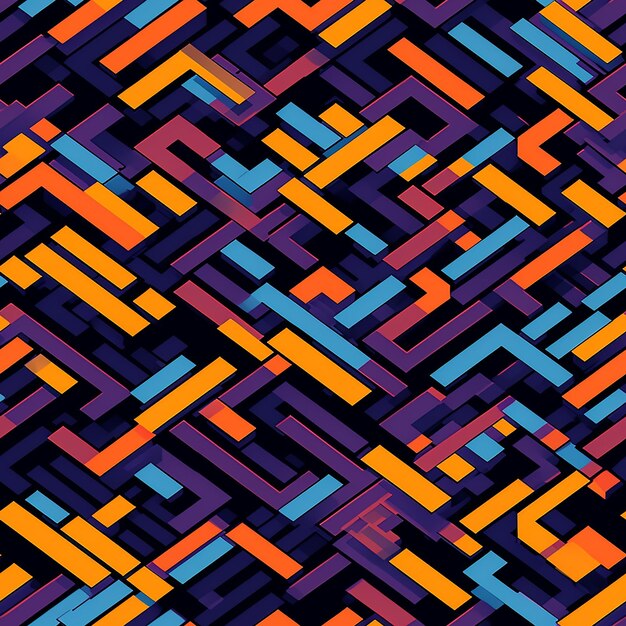 colorful geometric shapes are shown in this image.