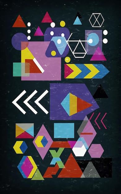 Colorful geometric shapes