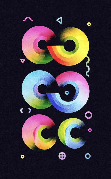 Colorful geometric shapes