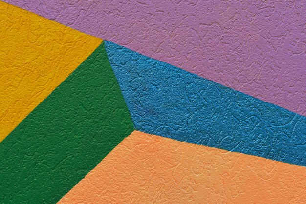 Colorful geometric wall pattern