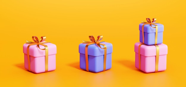 Colorful gift boxes