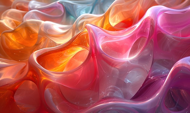 Цветное стекло 3D Объект абстрактный фон обоев