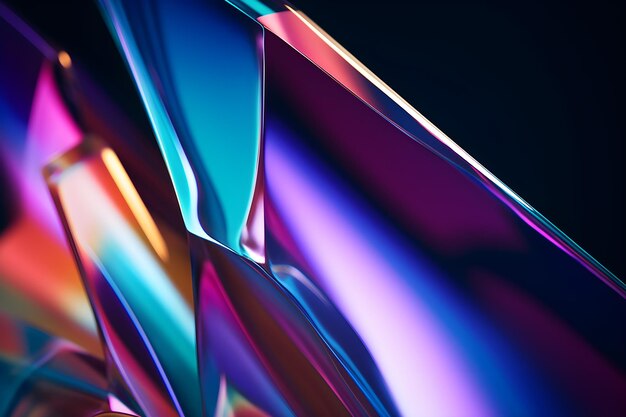 Colorful Glass 3D Object abstract wallpaper background