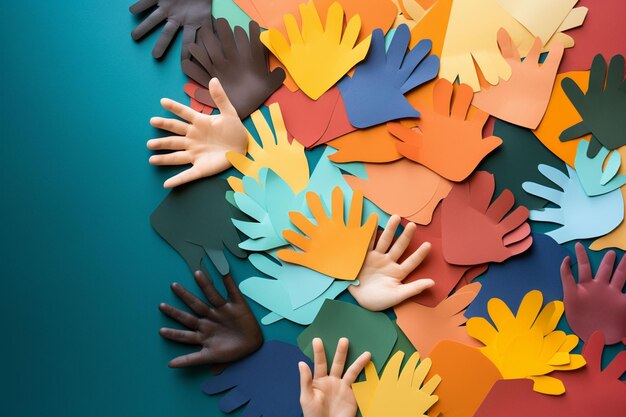 colorful gloves on a beautiful background