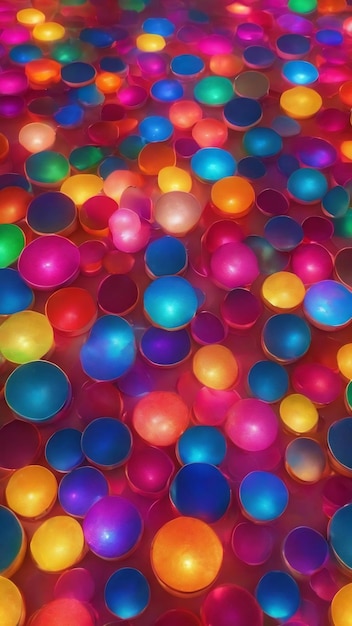 Photo colorful glowing cirlce