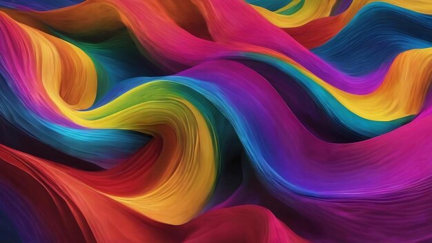 Colorful glowing colors wavy background