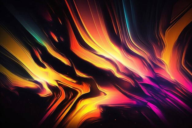 Photo colorful glowing liquid abstract backgroun