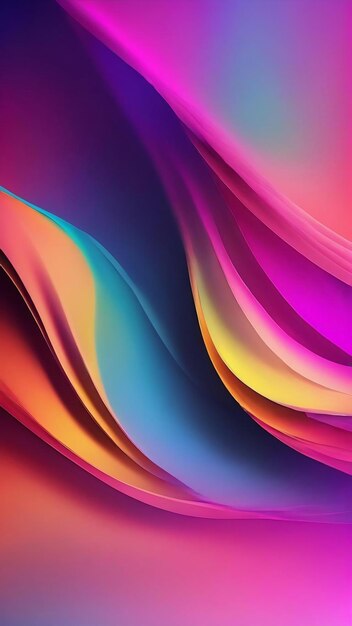 Colorful gradient blurred trendy background