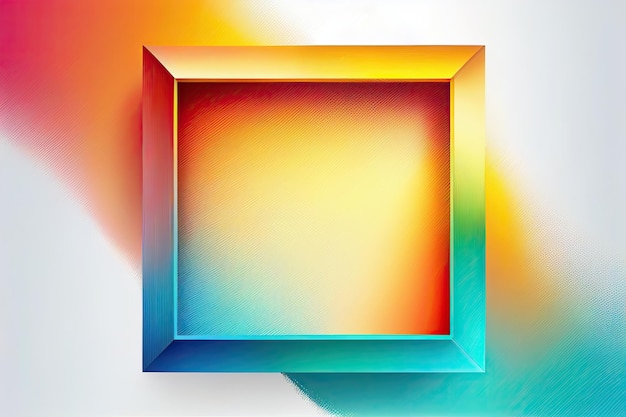 Colorful gradient frame background copy space Rainbow mesh gradient layout generative ai design