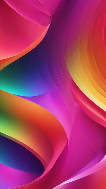 Colorful gradient prism vibrant background curves background 3d spline texture gradient background