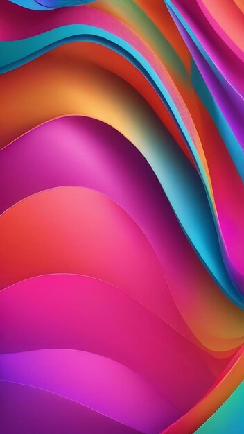 Colorful gradient prism vibrant background curves background 3d spline texture gradient background