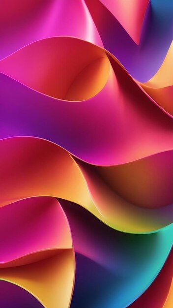 Colorful gradient prism vibrant background curves background 3d spline texture gradient background