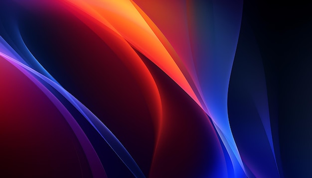 colorful gradient wave desktop wallpaper