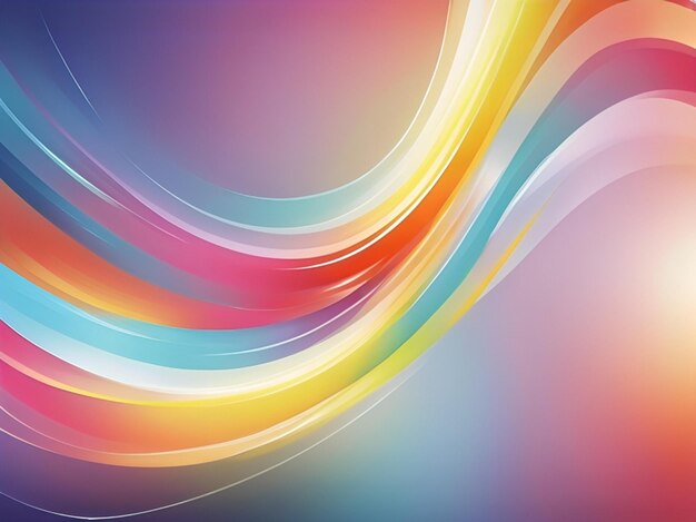 colorful gradient wavy shapes background