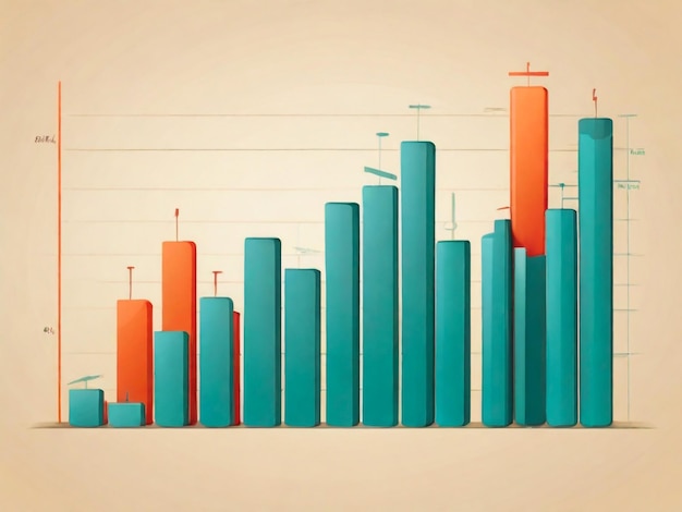 a colorful graph with the word graph on it