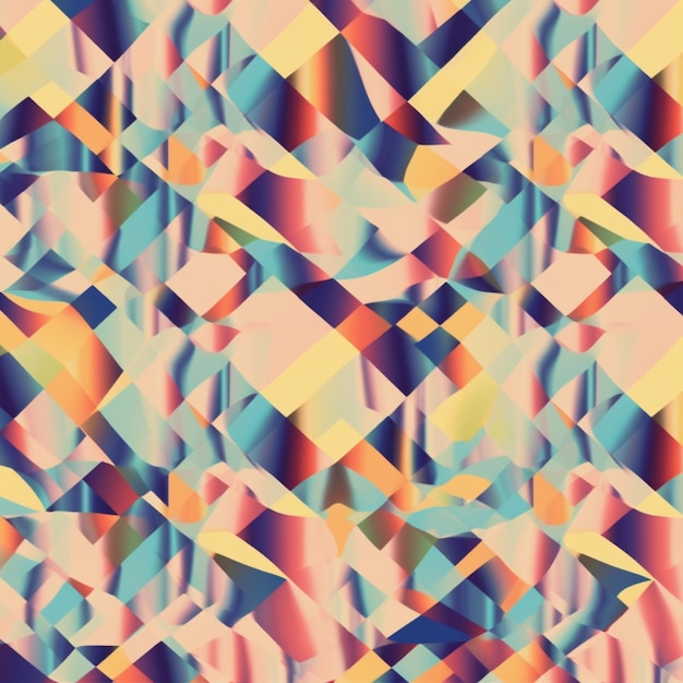 A colorful graphic of a geometric pattern with the word cube on it