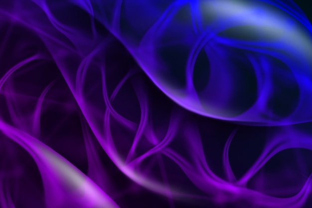 Colorful graphic wavy abstract background from curved duotone lines with soft light. Can be used for your creativity.