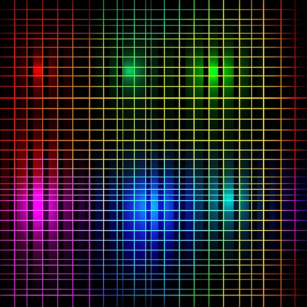 A colorful grid with a vertical line and a vertical line.