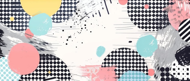 화려한 프로모션을 발표하는 입으로 화려한 그룬지 배너 디자인, 듀들 요소와 자신의 텍스트를 위한 텍스트 공간을 가진 레트로 포스터