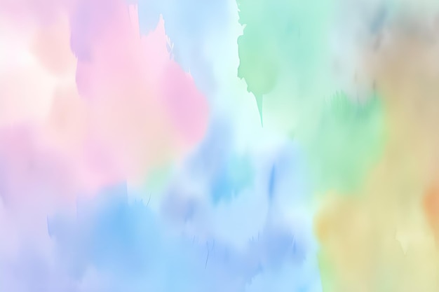 Colorful hand painted and washed watercolor background