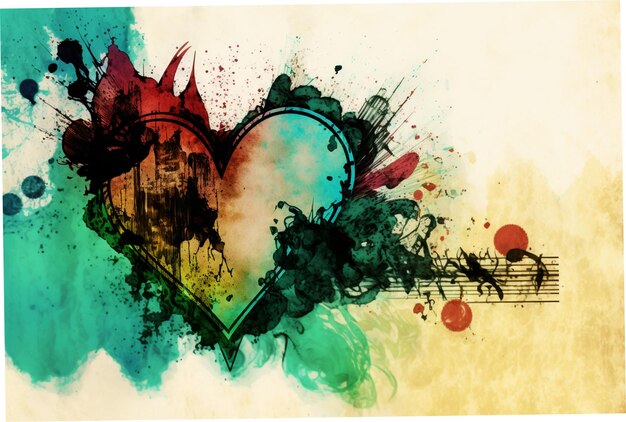 colorful heart