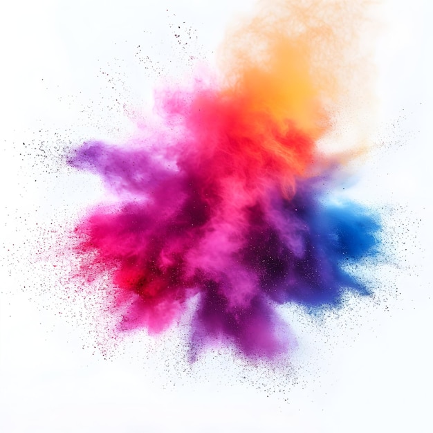 Colorful Holi powder explosion Happy Holi background