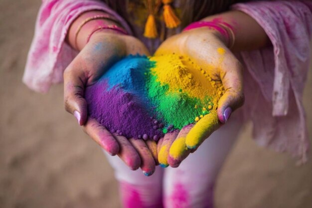 how to get holi powder off skin