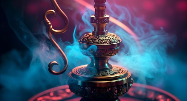 Colorful Hookah Background