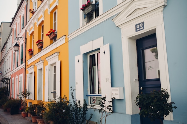 Colorful house exterior