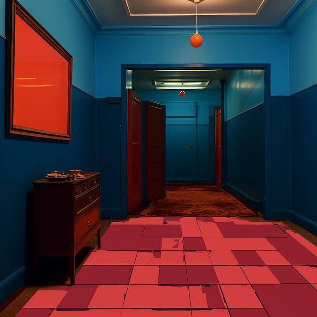 Photo colorful house interior generated by ai