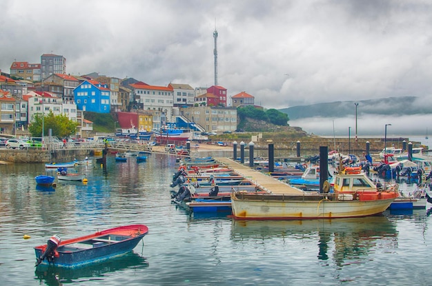 Colorful houses and boats