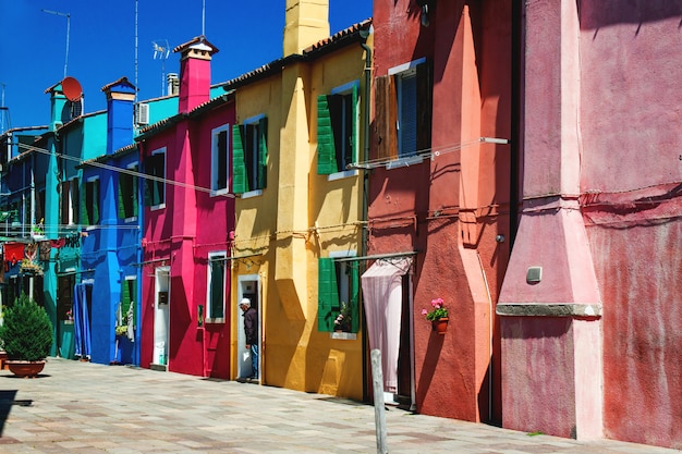 Разноцветные дома на Бурано