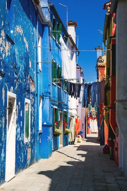 Colorful houses on Burano